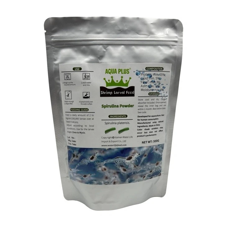 Organska spirulina u prahu za larvalne škampe